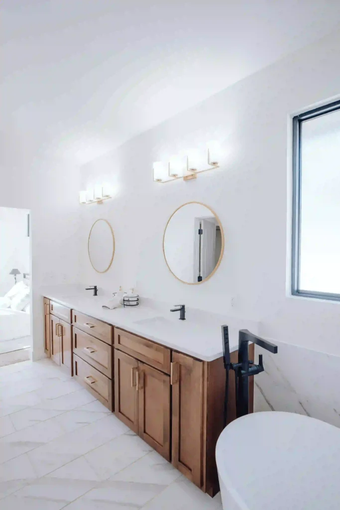 Stylish bathroom renovation by a licensed general contractor in El Cajon