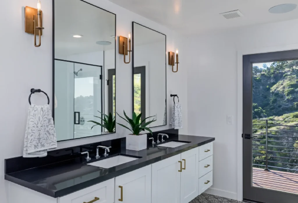 Stylish bathroom upgrade completed by general Contractor in Casa de Oro-Mount Helix