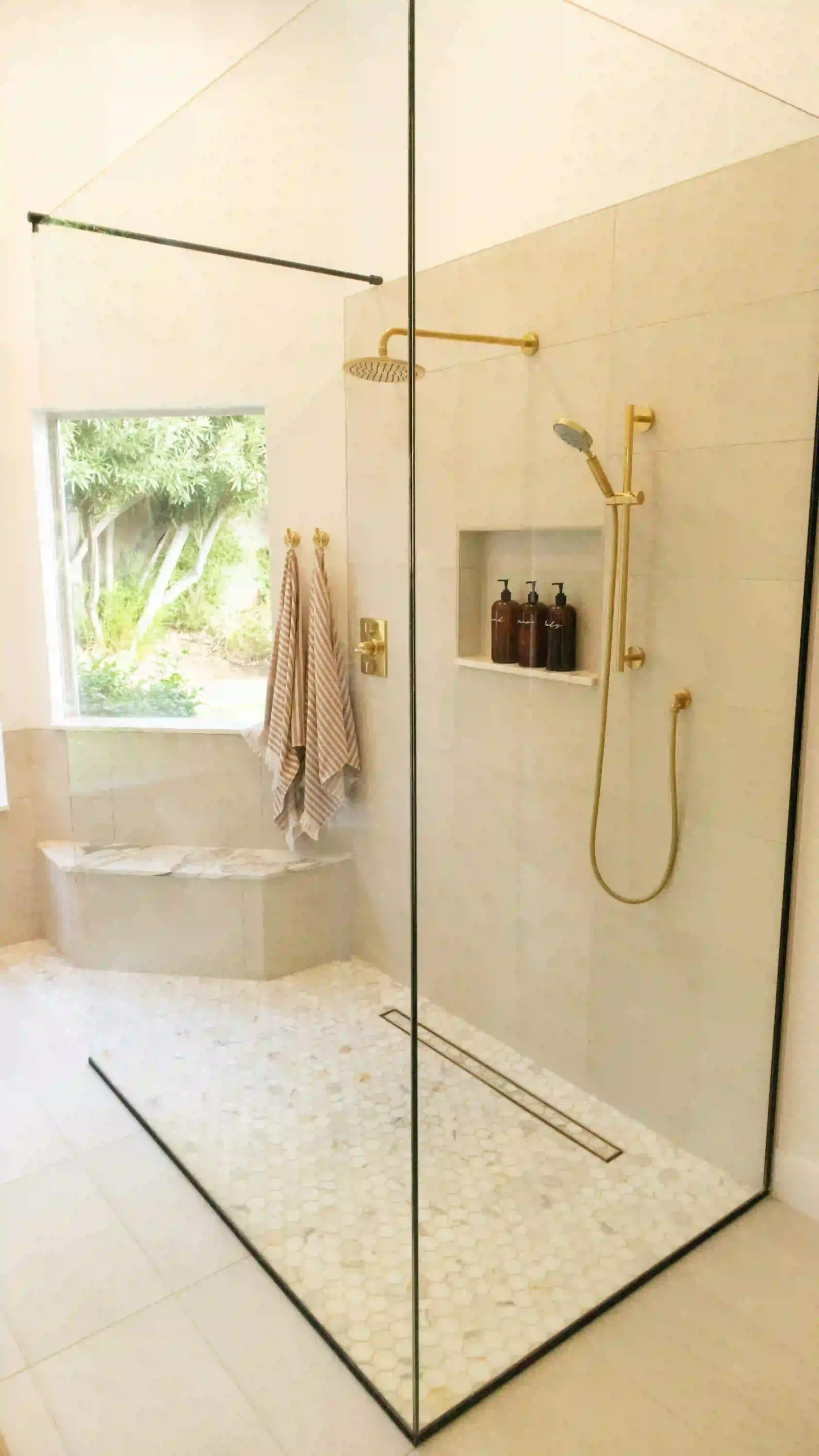 Bathroom remodeling transformation showing before and after renovation in La Mesa, CA.