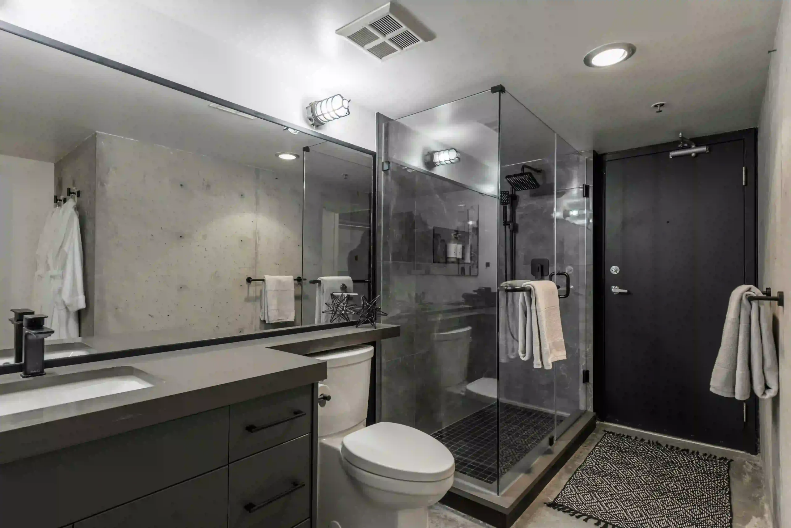 Bathroom remodel in Rancho San Diego with luxury shower design