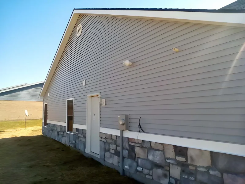 Stylish siding and exterior walls design with clean lines and modern finishes